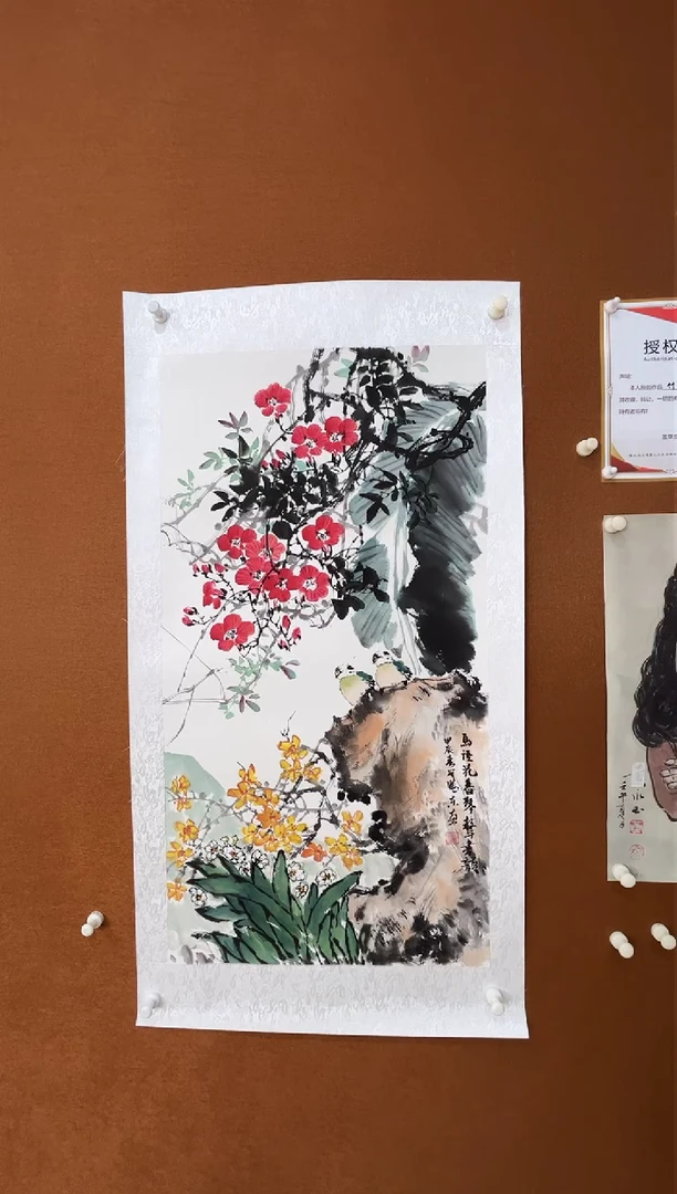 【闪购商品】国画鸟语花香纯手绘无框