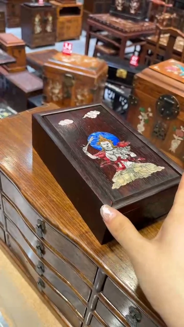 木螺钿唐卡抽拉盒
