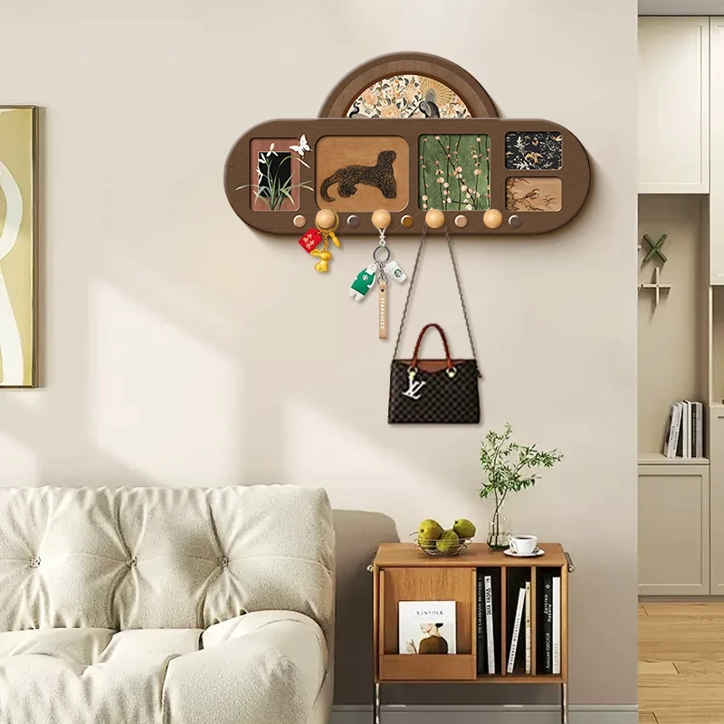 【云起-福利】洞洞板多功能钥匙收纳衣钩入户墙壁装饰置物架3060