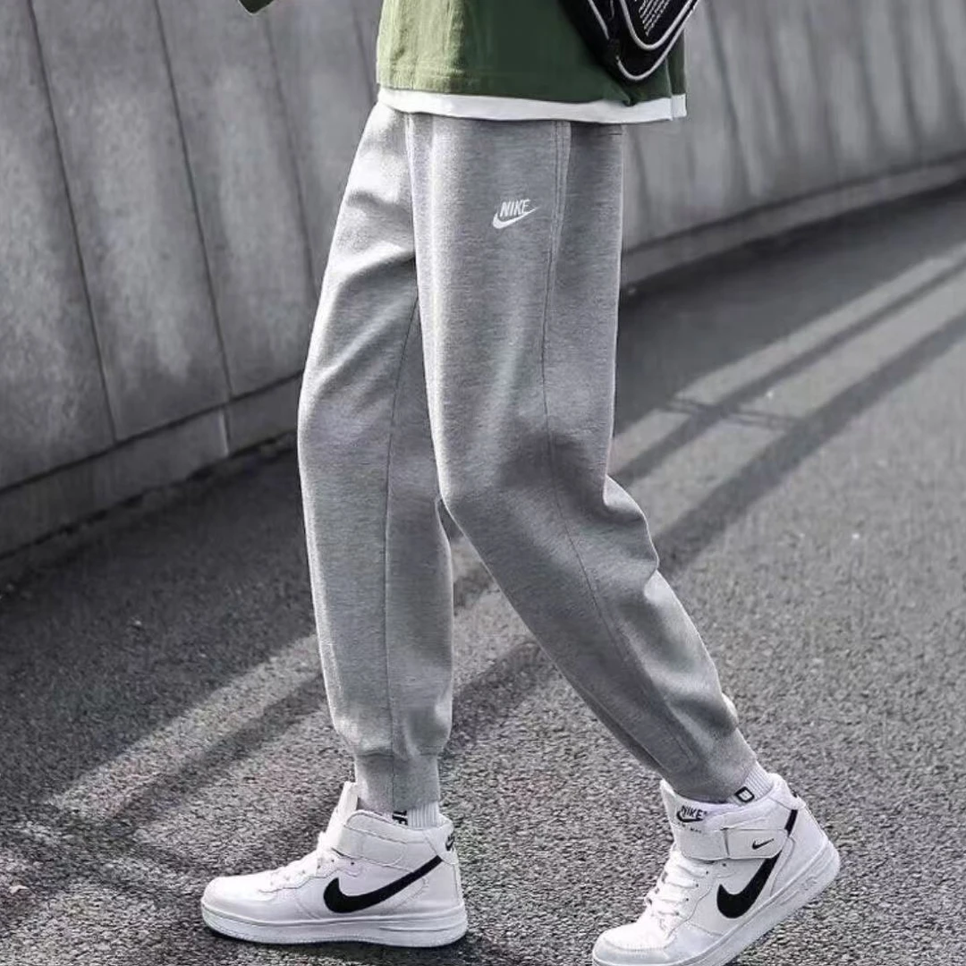 NIKE/耐克纯棉灰色长裤针织男裤薄款运动裤FQ4331063