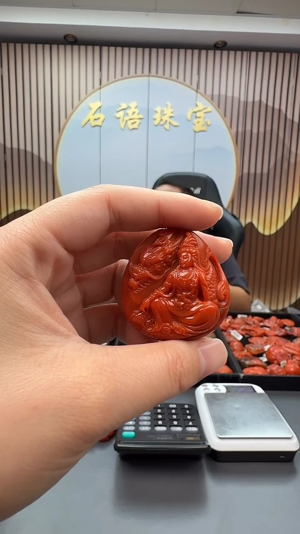 未镶嵌雕刻南红玛瑙116ZB1029产品一个