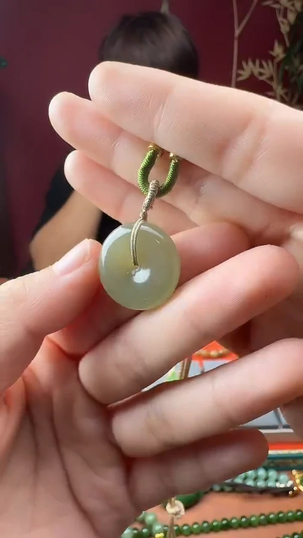 颈饰未镶嵌和田玉ZJJ03 平安扣20*6mm