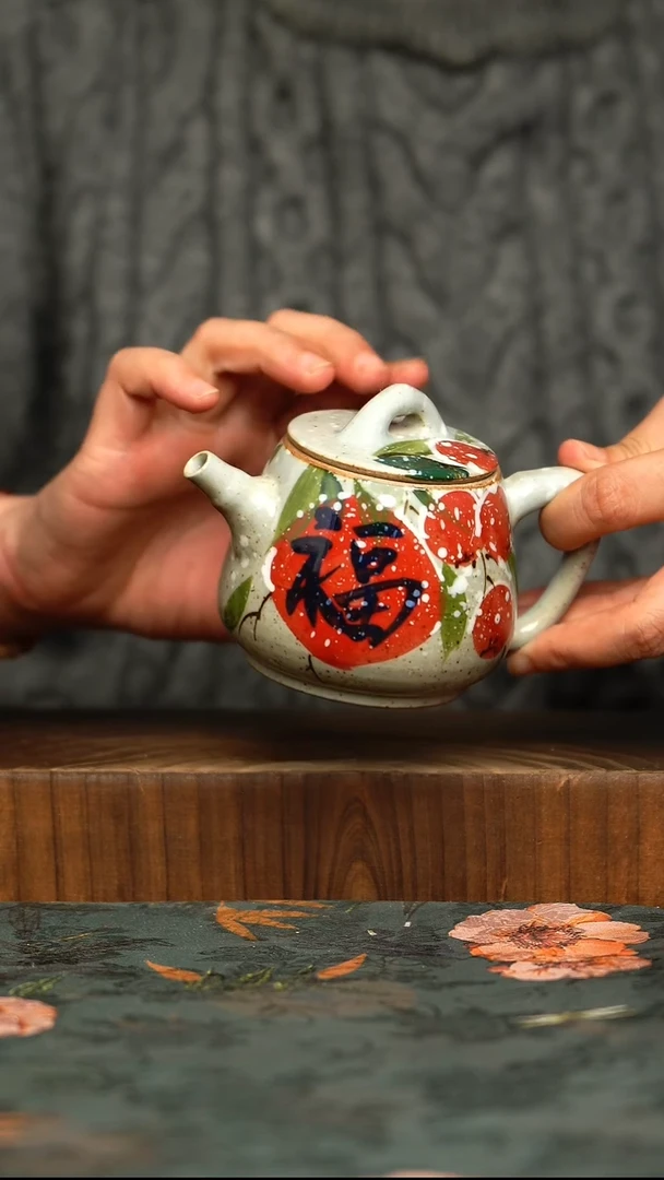 杯釉下彩手工手绘同款陶器