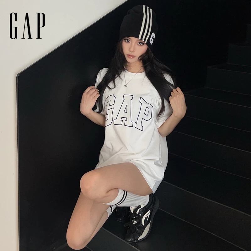 【成毅代言】Gap男女装2025夏季新款印花logoT恤休闲上衣725617