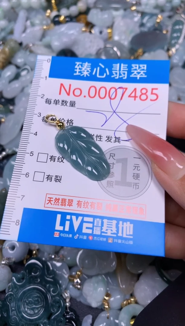 【闪购商品】翡翠颈饰未镶嵌含绳0007485