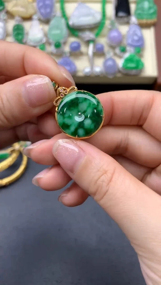 【闪购商品】翡翠颈饰18K金镶嵌207-中国好珍宝