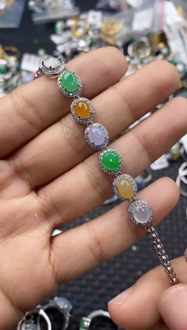 银S925镶嵌戒指翡翠333     7