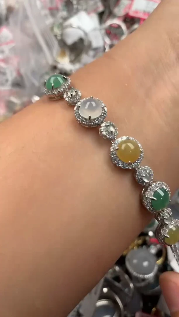银S925镶嵌戒指翡翠111111  3