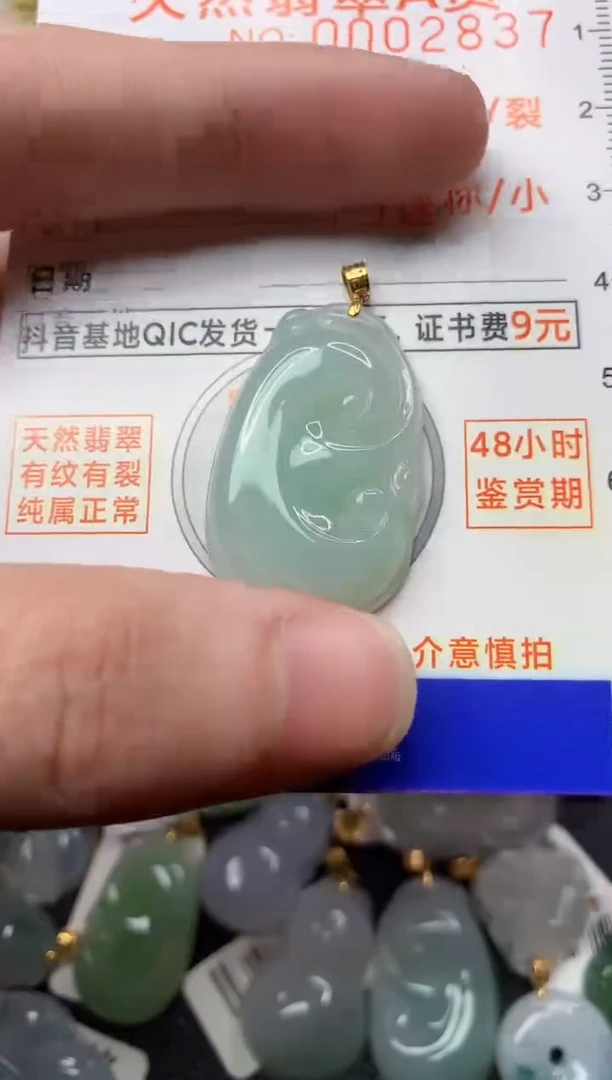 【闪购商品】翡翠颈饰18K金镶嵌12.........