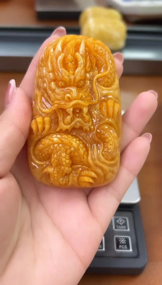 未镶嵌蜜蜡裸石琥珀蜜蜡吊坠