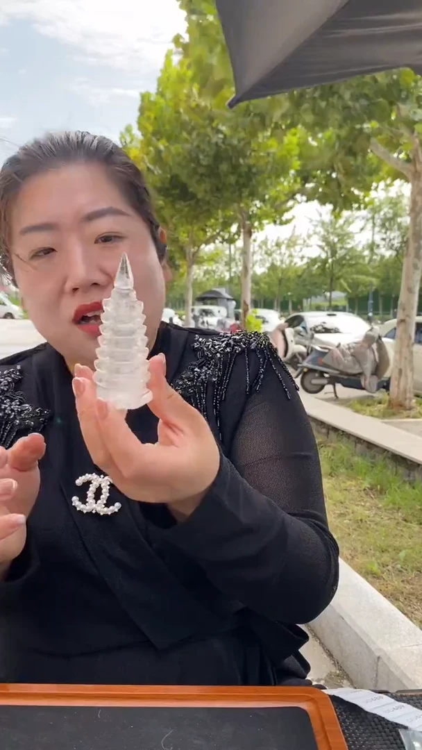 未镶嵌珠宝半成品水晶白水晶文昌塔D674