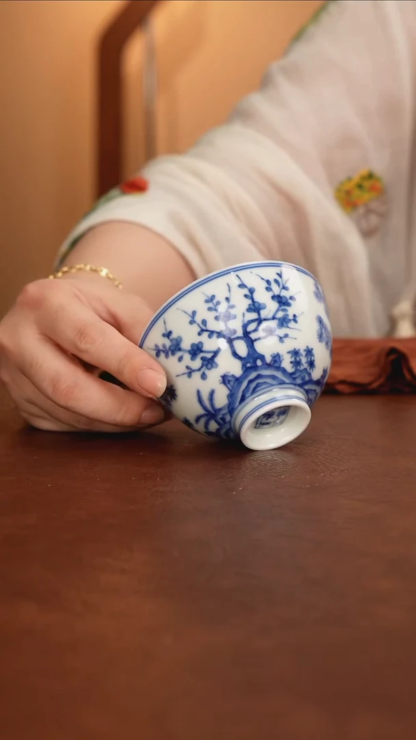 景德镇瓷器，青花瓷手绘茶具~