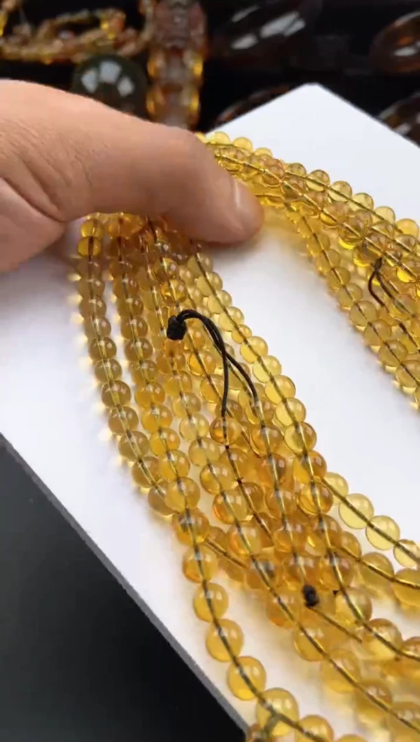 【闪购商品】琥珀手链未镶嵌蓝珀108项链【多样性发货其中一】