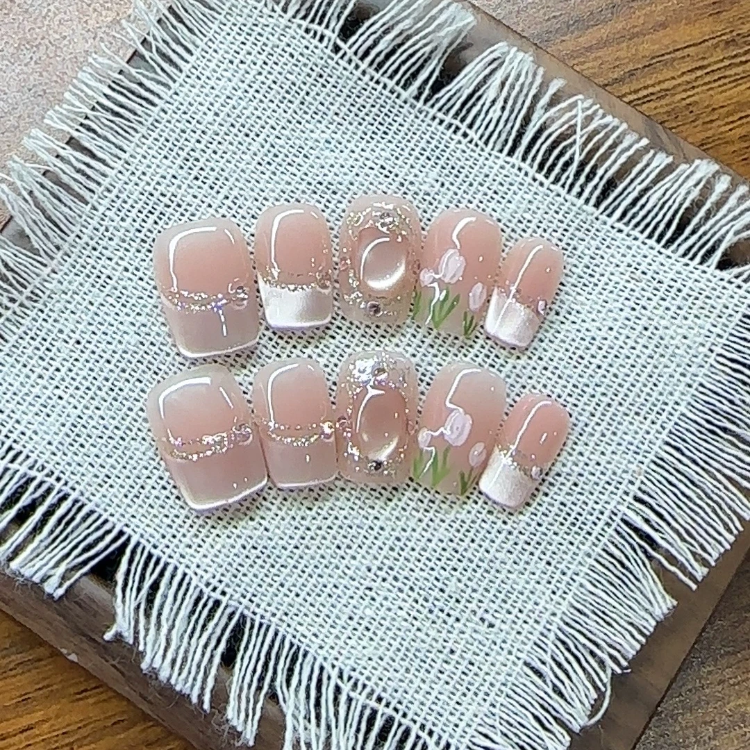 【郁见花时】纯手工定制美甲拆卸穿戴甲