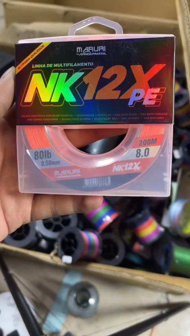 PE---8.0---X12橙色路亚线200米尾货