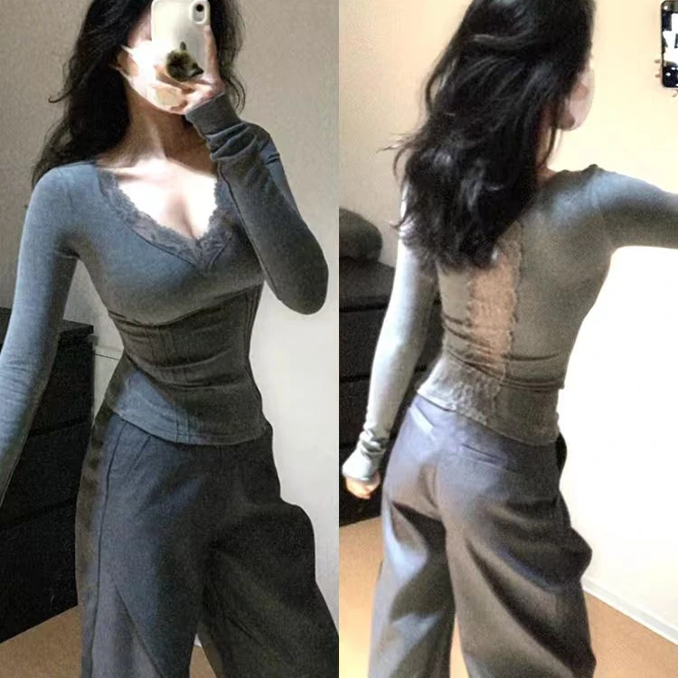 套装百搭修身显瘦长袖紧身性感网红