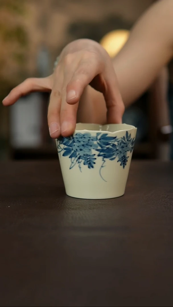 杯景德镇陶瓷杯碗柴烧多人