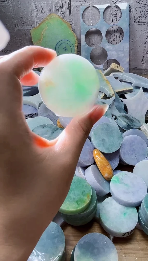 裸石翡翠天然翡翠A货373