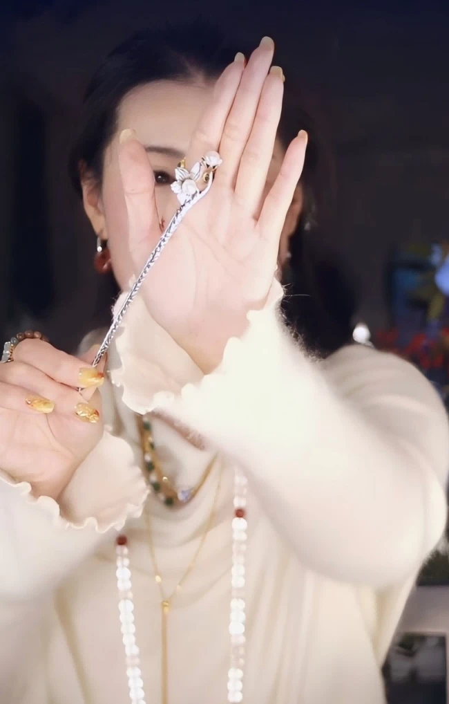 玉兰花做旧发簪中式新古典