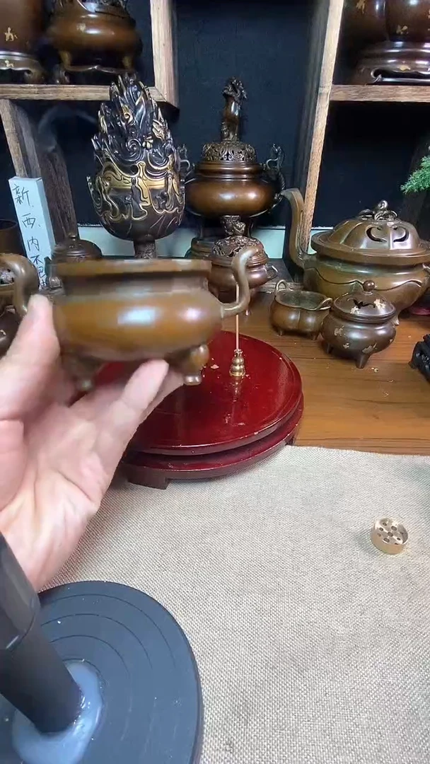 【闪购商品】苏工 普工精品铜 摆件熏香炉/摆件