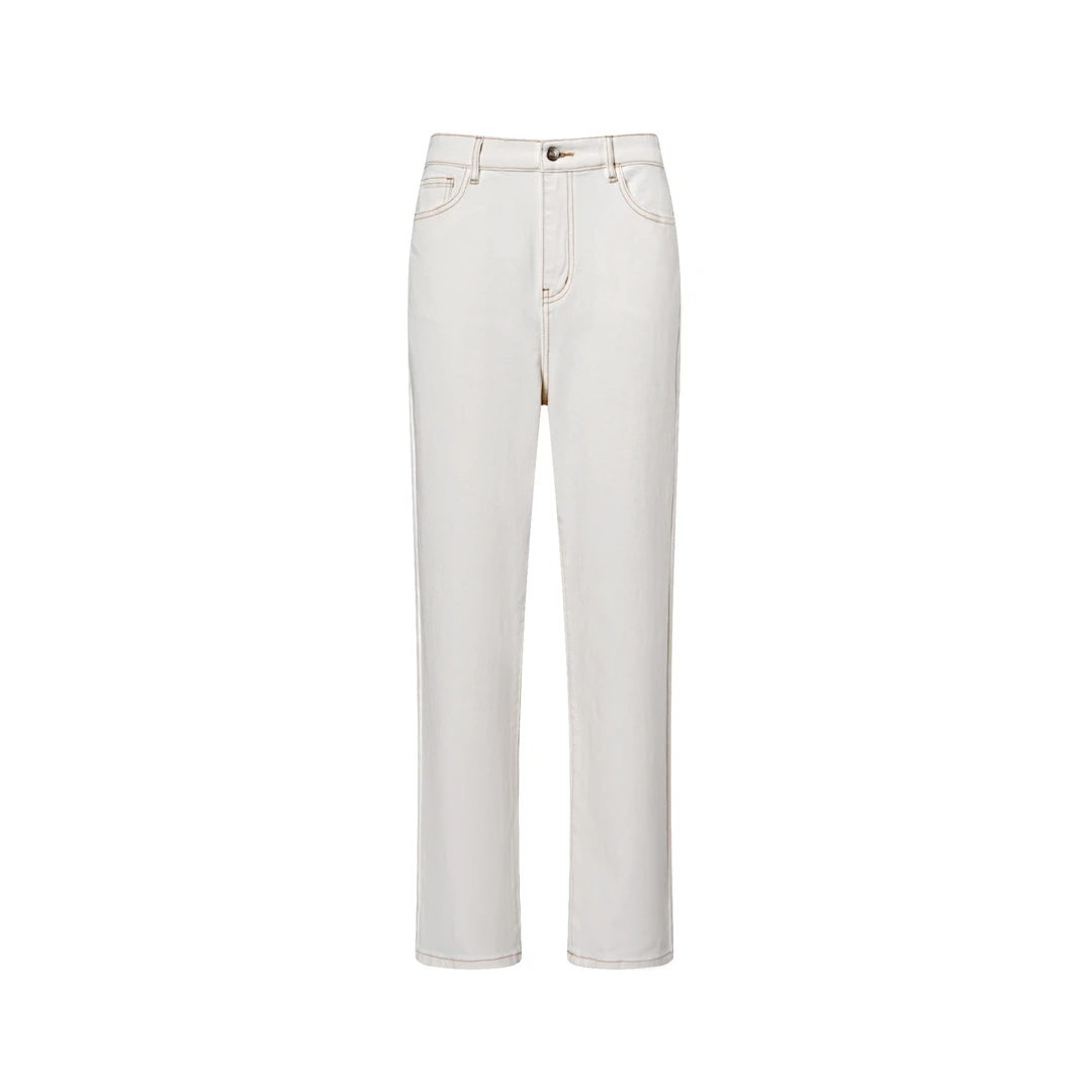 春衫【LP白牛牛仔裤】休闲裤白色时尚百搭轻奢25FP10