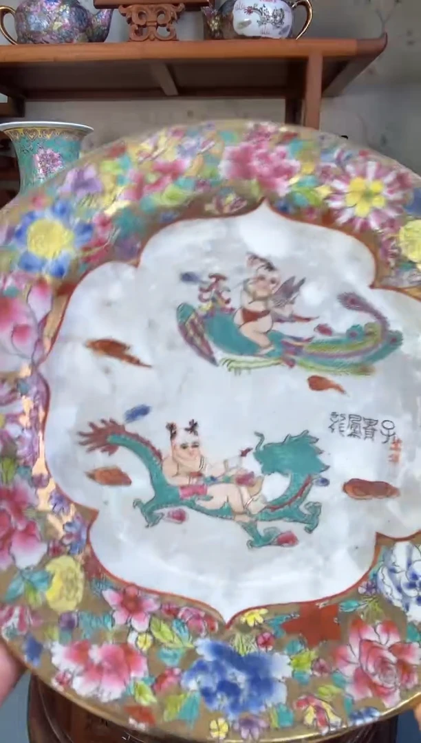 瓷片微瑕慎拍景德镇窑老厂瓷器单件