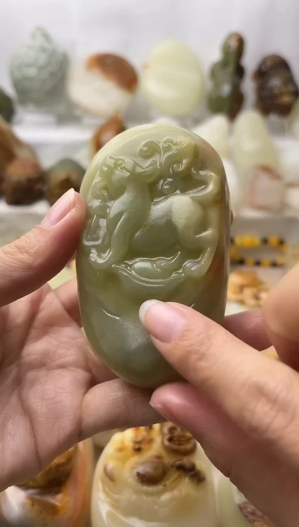 石材古青石棉纹正常不退换狗