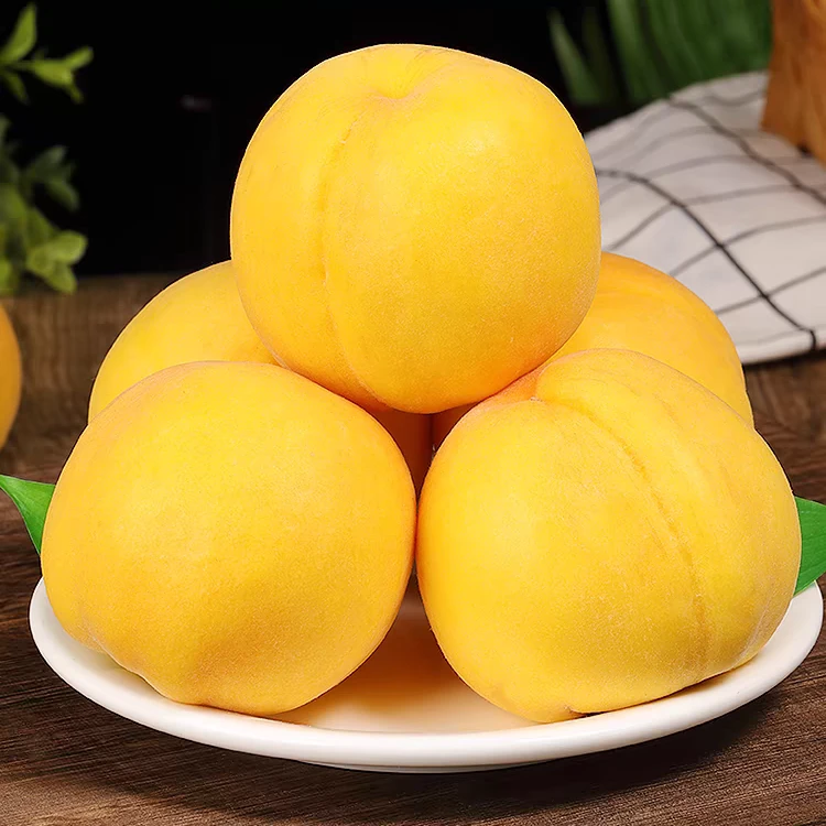 【顺丰】湖北黄金蜜黄桃桃子脆桃软桃毛桃现摘新鲜水果5斤