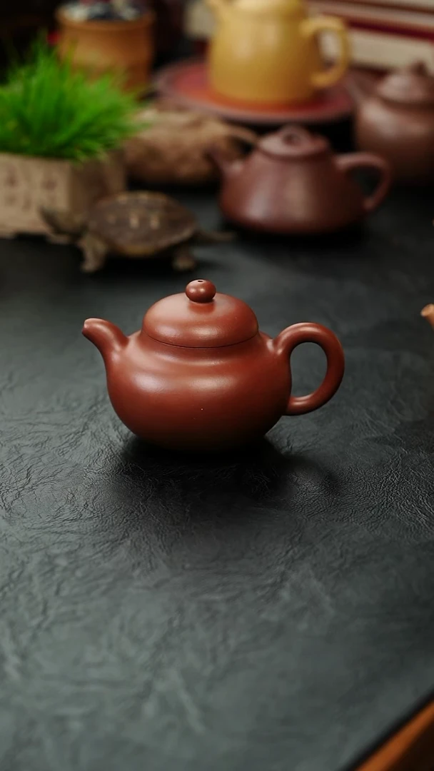 茶壶紫砂村*陈凤鸣底槽清柿圆250cc