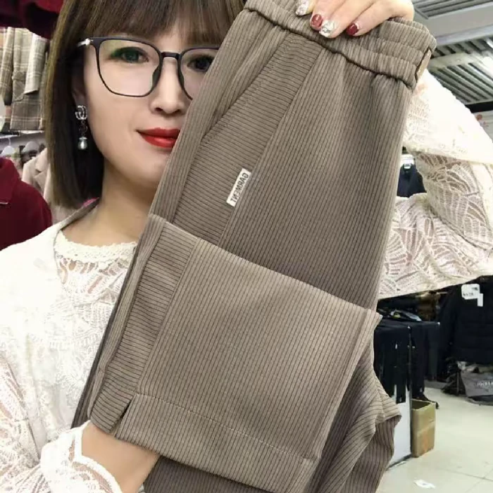 J69012春款莫代尔条中筒裤
