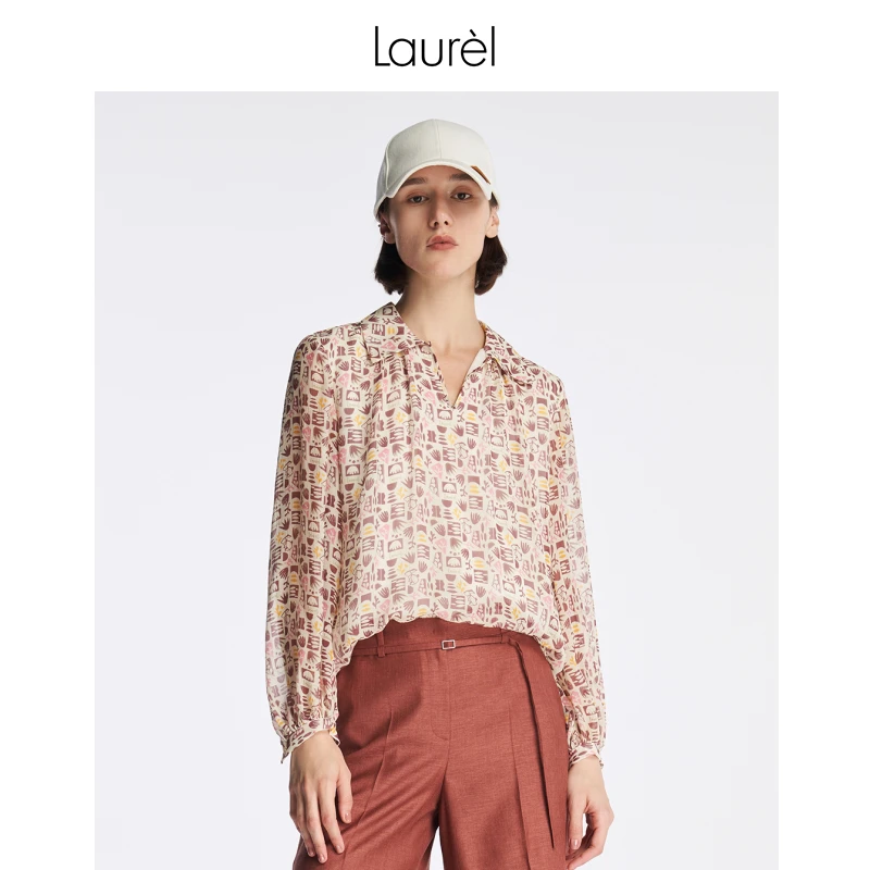 【粉丝专享】Laurel劳芮春夏孟菲斯泡泡袖衬衫LWL342C09600