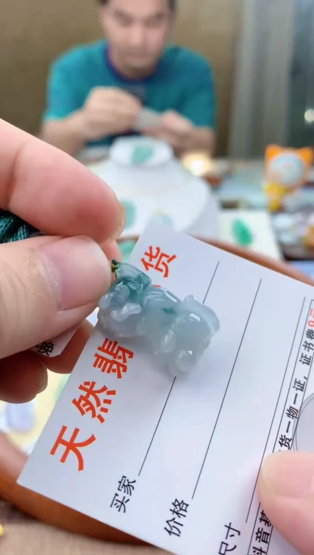 颈饰未镶嵌翡翠天然A货翡翠挂件