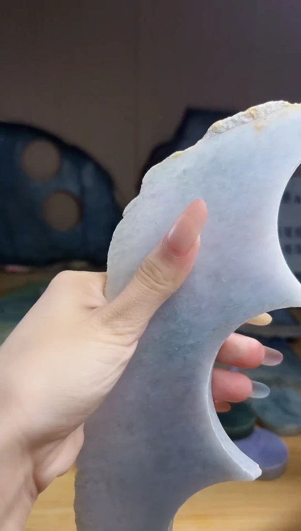 翡翠未镶嵌颈饰翡翠A货 温谭242