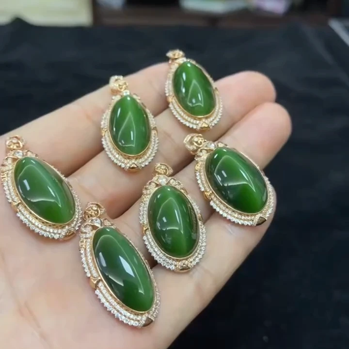 【老郑家】18K金和田玉挂件(多样性发1件)