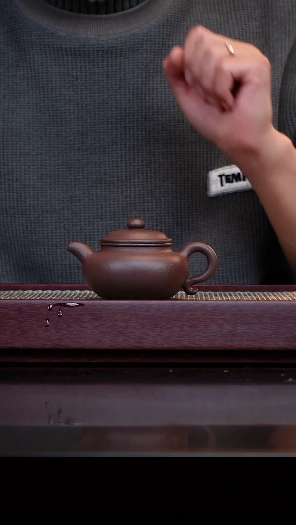 茶壶紫砂 四号井紫泥-半手仿古160cc