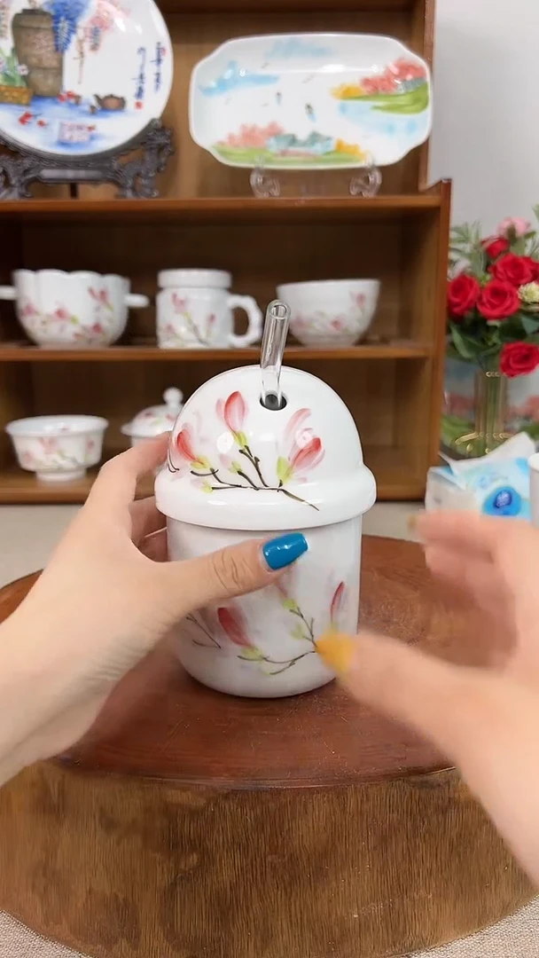 摆件景德镇手工手绘陶瓷餐具