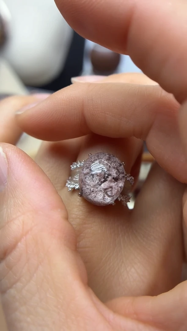 银S925镶嵌珠宝半成品水晶我**兜定制定制