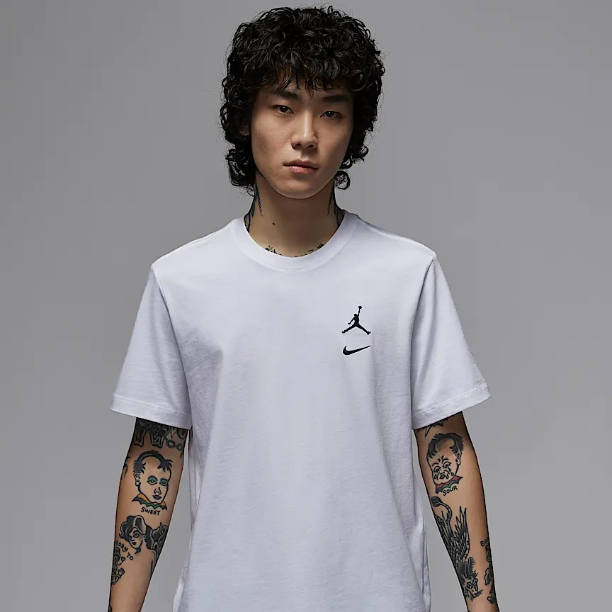 NIKE耐克 Air Jordan Flight MVP 男子白色宽松休闲T恤IB8915-100