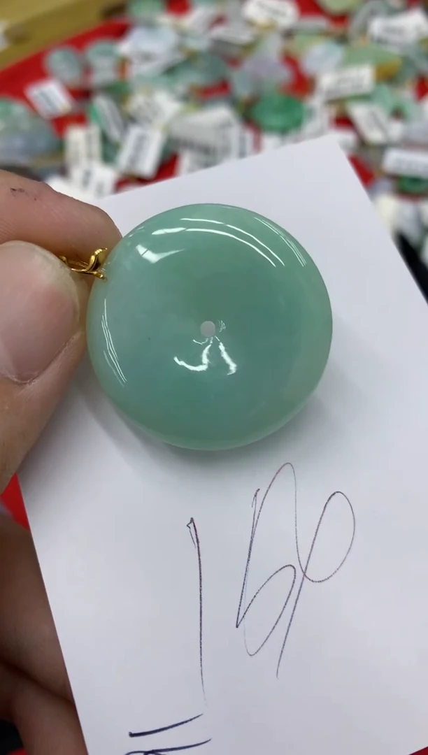 【闪购商品】翡翠颈饰18K金镶嵌号链接1111111111