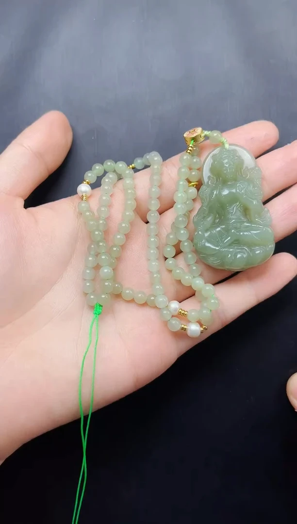 和田玉未镶嵌颈饰06度母