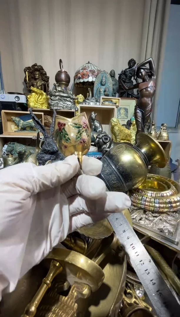 茶盏大阪中古铜器摆件119