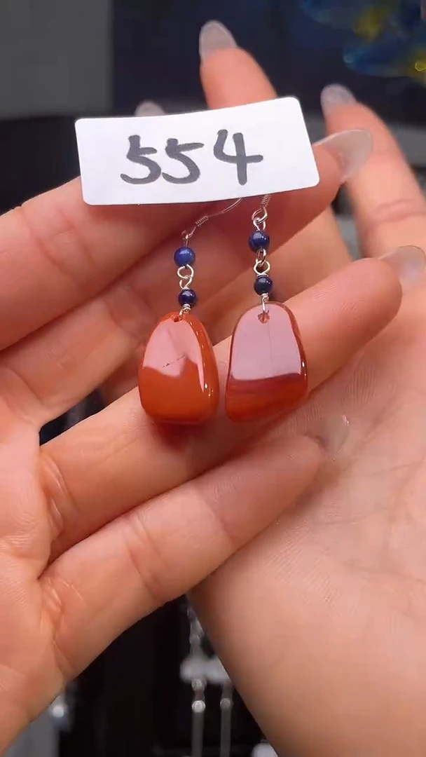 银S925镶嵌耳饰紫晶喜欢拍