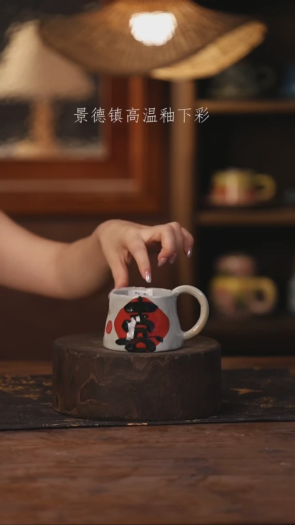 陶瓷景德镇高温釉下手绘陶瓷174