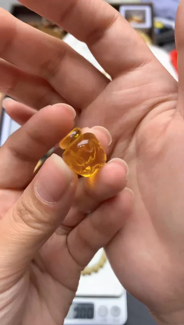 【闪购商品】琥珀珠宝奇石未镶嵌037琥珀蜜蜡 花粉