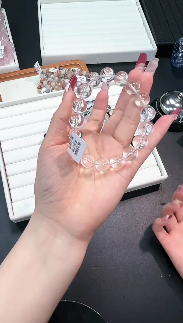 【闪购商品】水晶手串未镶嵌15O多样性发其一/1条12mm默认微瑕