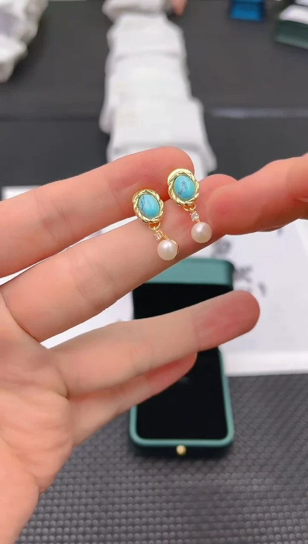 未镶嵌淡水珍珠耳饰ed1316