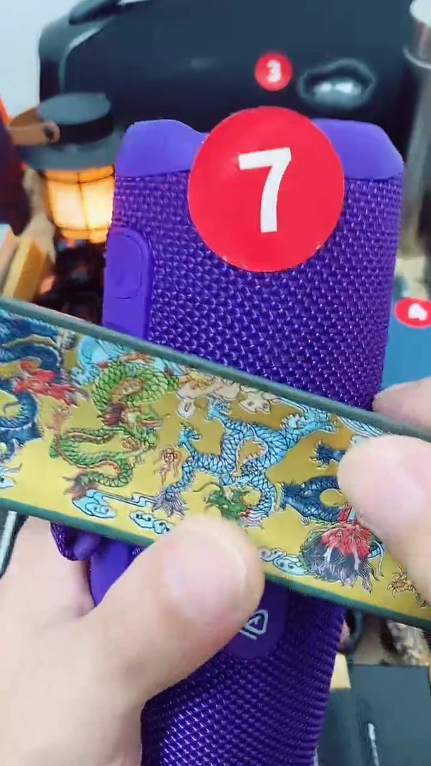 7号密胺瓷器密胺瓷器密胺瓷器音响耳机（万花7  紫色