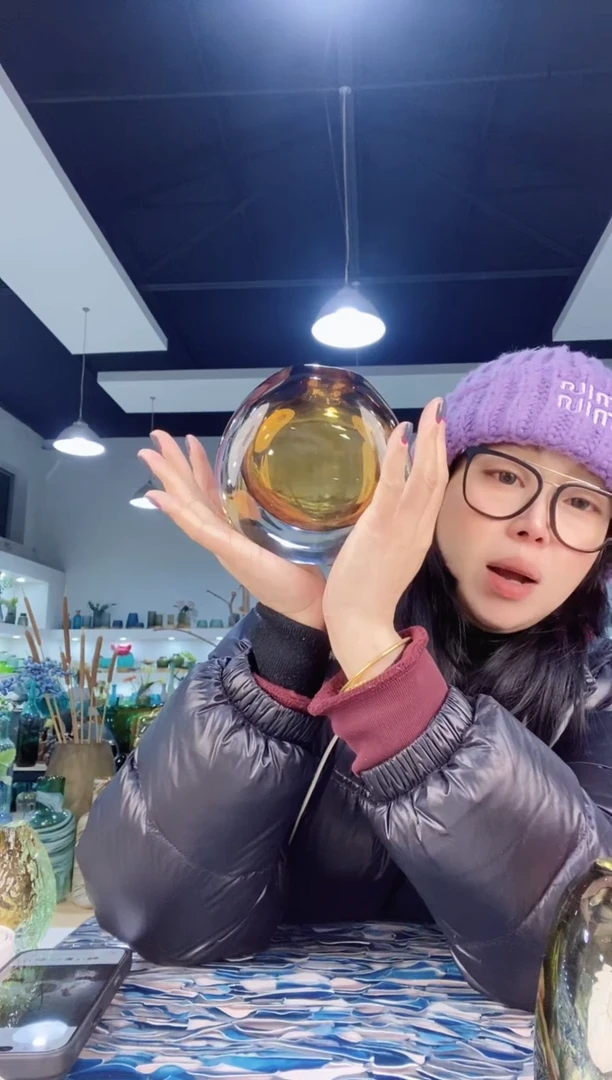 【闪购商品】琉璃慕忆家花瓶瑕