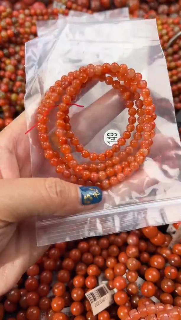 未镶嵌手串南红玛瑙5+