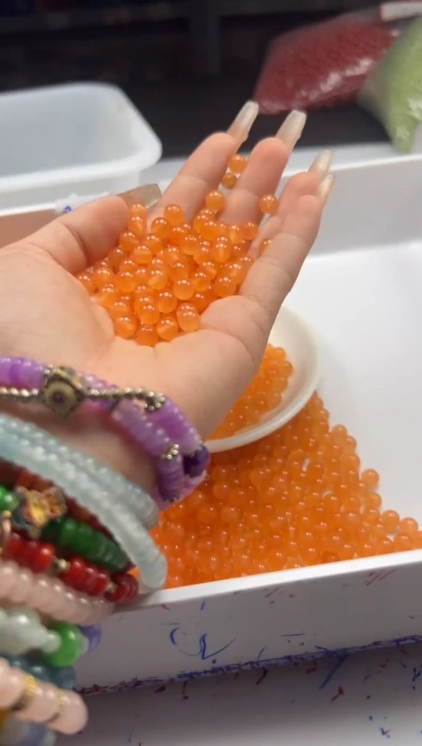 南红玛瑙未镶嵌颈饰w949南红保山芬达橘6mm*50颗